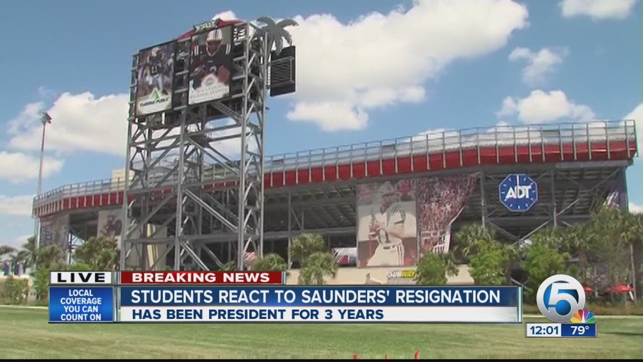 Students react to FAU President Saunders resigning
