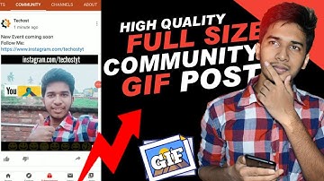 how to post video on youtube community tab | how to add video on youtube Community | GIF Upload