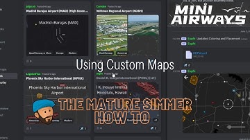 HOW TO USE CUSTOM  MAPS IN MINI AIRWAYS,  NOT JUST 15 INCLUDED | MINI AIRWAYS - TUTORIAL