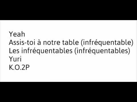 Dosseh feat Booba - Infréquentables Paroles