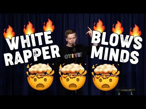 White Boy BLOWS MINDS with off the dome freestyle rap - Live!