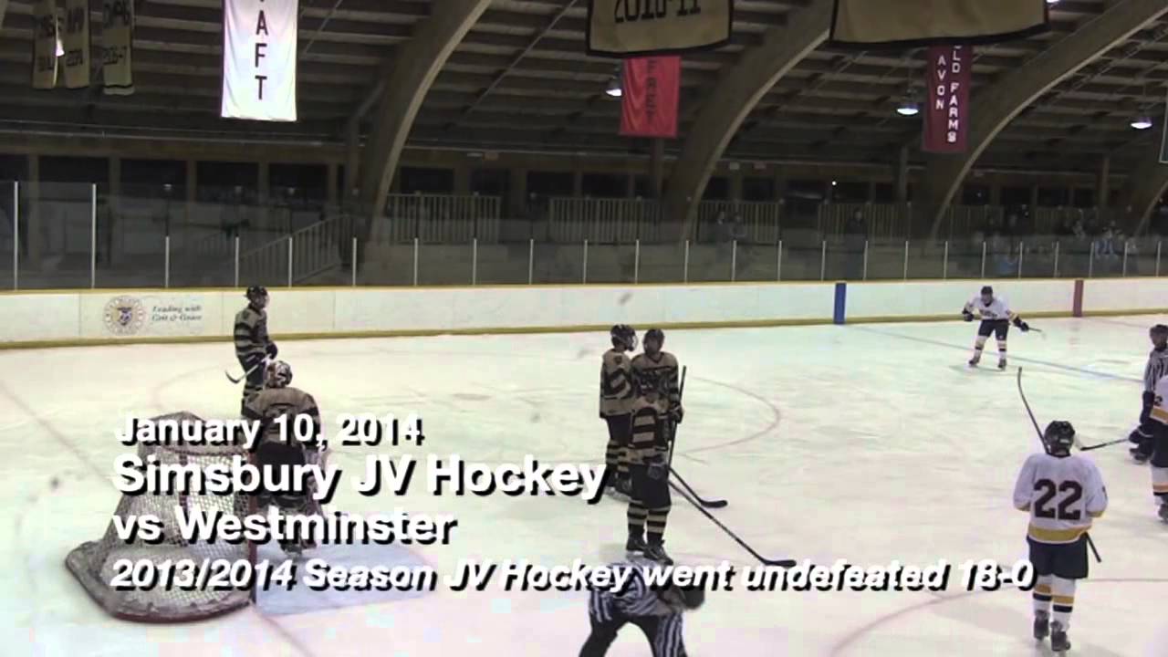Simsbury High School JV Hockey vs Westminster YouTube
