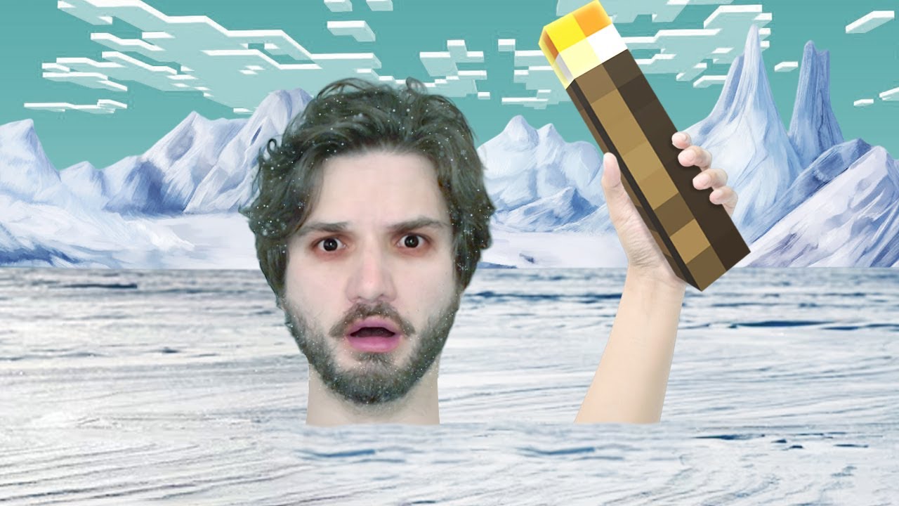 COMO EU SOBREVIVI POR 7 DIAS NUM PLANETA CONGELADO NO MINECRAFT!