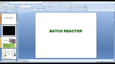Reactor Design Part 1