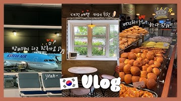 2년 만의 한국 방문✈️ 선물 언박싱🛍️ 대전 카페 추천, 성심당, 하레하레로 행복한 빵순이