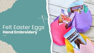 Felt Easter Eggs With Blanket Sch Embroidery