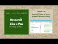 RLP 258: Saving Views of your Airtable Research Log