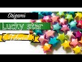 How to make paper origami lucky star  tutorial  animesh art and craft ideas 