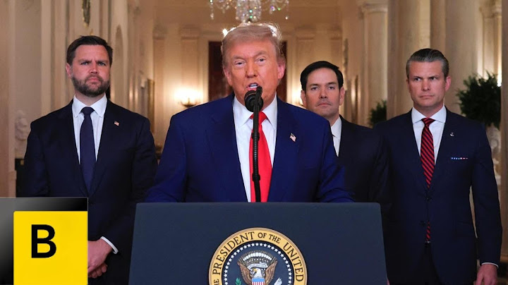 Trump Speaks on US Military Strikes on Iran Nuclear Sites