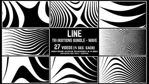 Line Transitions Bundle - Wave 4K | Motion Graphics - Envato elements