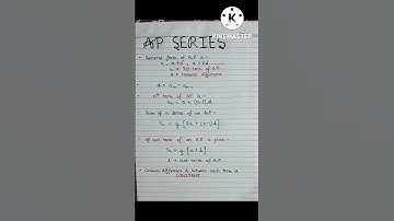 Arithmetic Progression (A.P) Formulas Class 10th 👆