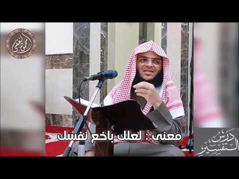 معنى لعلك باخع نفسك