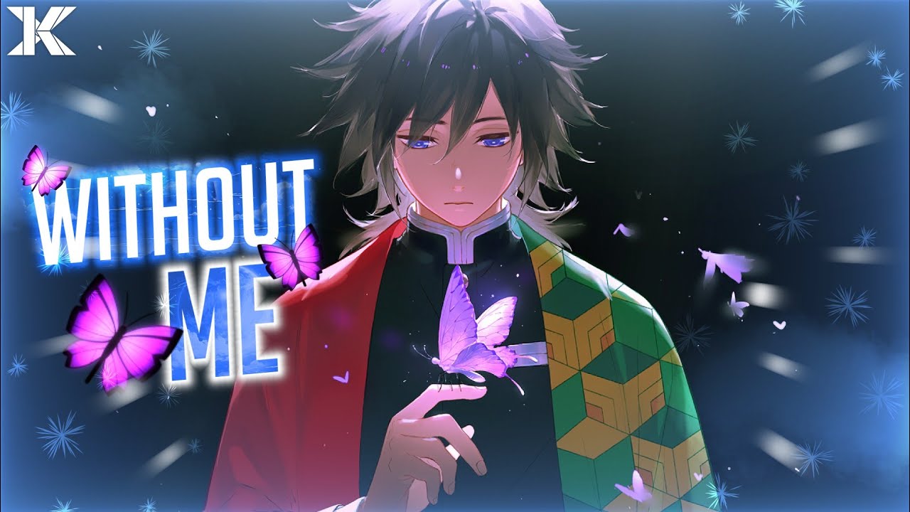 Nightcore - Without Me (Rock Male Version) (Lyrics)