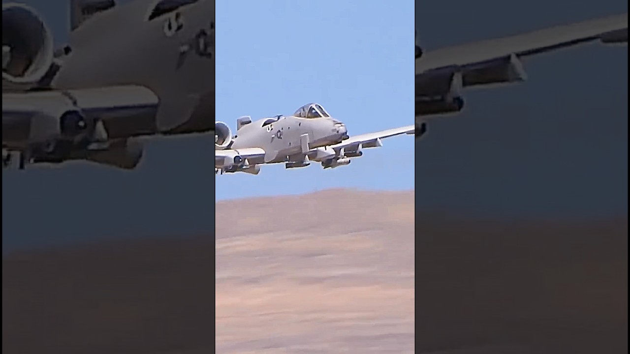 The A10 Warthog test fire of air to air missile