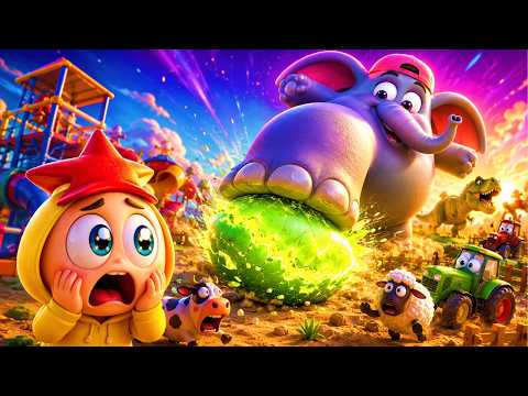 Lion & Elephant Discover a Magical Kinetic Egg! 🦁🐘 CGI 3D Animated Short Film | Funny Cartoons