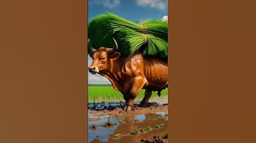 OctoHardworking cow stuck in mud and rescued by helicopter 😭| #animals​ #trending​ #shorts​ #story 😔