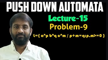 Design of PDA || Problem-9 || Lecture-15 || PDA || FLAT || TOC