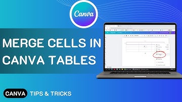 How To Merge Cells in Canva Tables - Quick & EASY!  Combine Cells in Canva Table