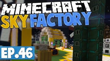 Minecraft Sky Factory 2.5 - FILL A CHUNK WITH TRIPLE COMPRESSED COBBLE! #46 [Modded Skyblock]