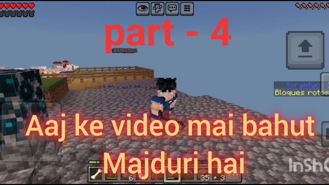 Minecraft one block multiplayer part-4 - YouTube