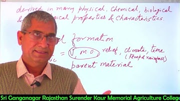 SSAC-111 :Lecture 2 Components of Soil
