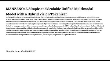 MANZANO: A Simple and Scalable Unified Multimodal Model with a Hybrid Vision Tokenizer