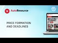 Webautoresource price formation and deadlines
