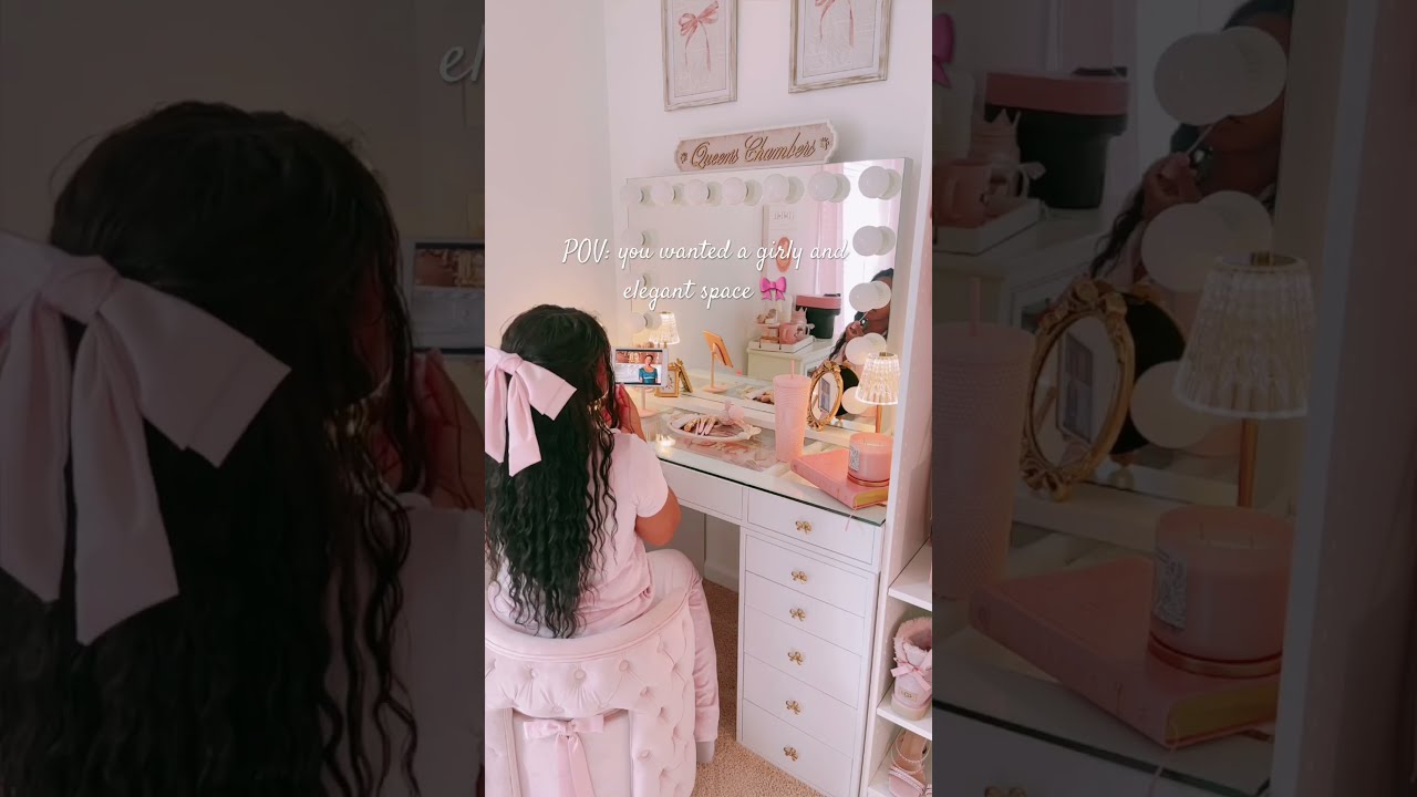 Glam Room Makeover See Full Transformation Pink Coquette