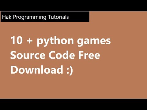 10+  Python Games With Source Code