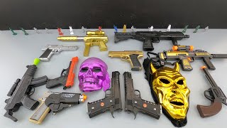 Gold and Purple Skeleton Mask. Bead Guns. Light and Sound Rifle screenshot 3