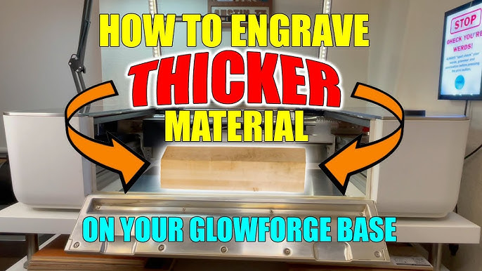 How to Use Your Glowforge Without the Crumb Tray - Caught by Design