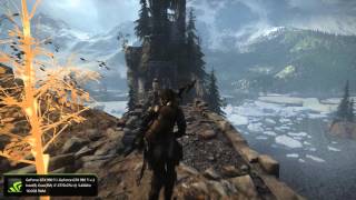 Check out a gameplay video of rise the tomb raider for pc, running at
4k and maximum settings. pc specs are stamped on low left side
screen...