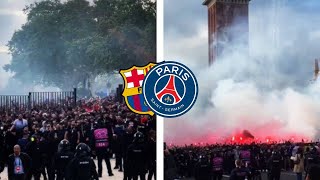Psg-Ultras Cortège a Barcelone | fc barcelone - Paris SG 1:4 UCL 16.4.2024