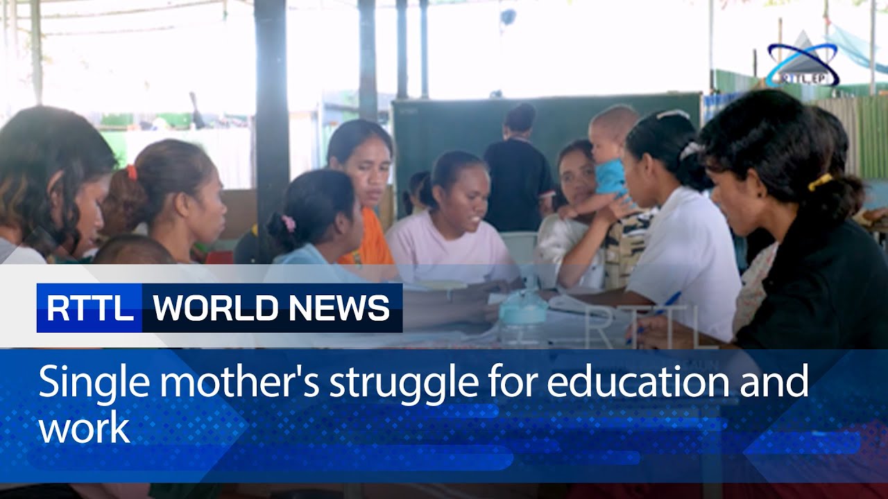 Single mother's struggle for education and work