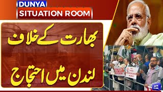 Protest in London Against India | PML-N In Action | Breaking | Dunya News