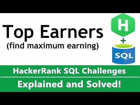 Top Earners SQL (Find Maximum Earning) HackerRank Solution