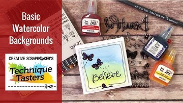 Basic Watercolor Backgrounds - Technique Taster #138