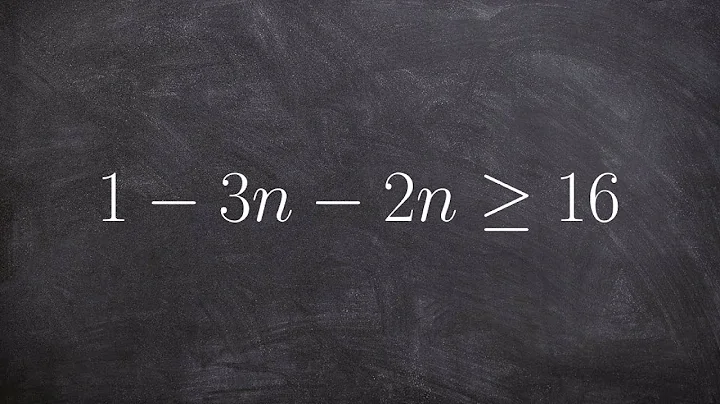 Solving and graphing a one variable inequality