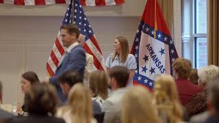 Governor Sanders delivers remarks at the 2027 Arkansas Teacher of the Year Finalist Reception