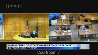 UPDATE: Kaukauna man accused of stabbing Appleton officer with kitchen-style knife plans to plead no