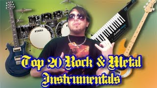 My Top 20 Favorite Rock/Metal Instrumental Songs (that arent by instrumental bands)