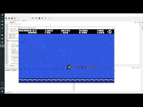 TWICE   Dance The Night Away (8 Bit ) (Python Rhythm Game)