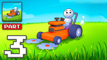 Stone Grass - Gameplay Walkthrough Part 3 - Relax and Explore the World of Mowing (iOS, Android)