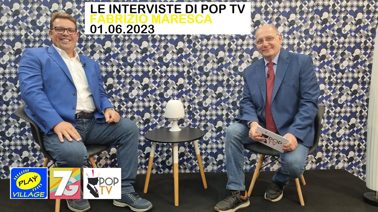 POP TV Puntata n.05 del 01.06.2023 Conduce Ettore Tortorici. INTERVISTA a FABRIZIO MARESCA.