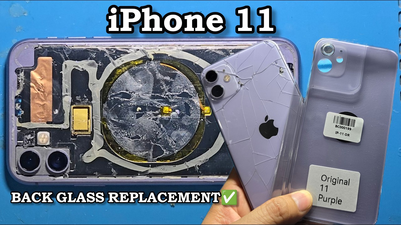 iPhone 11 Back Glass Cracked | Change back glass iphone 11