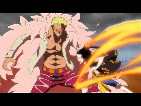 Luffy Red Hawk Vs Doflamingo One Piece 698 Vostfr Youtube