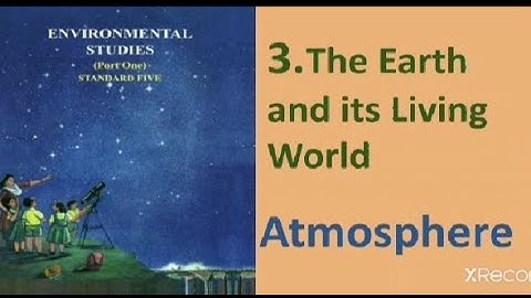 CLASS 5#EVS 1#CHAPTER 3#THE EARTH AND ITS LIVING WORLD.