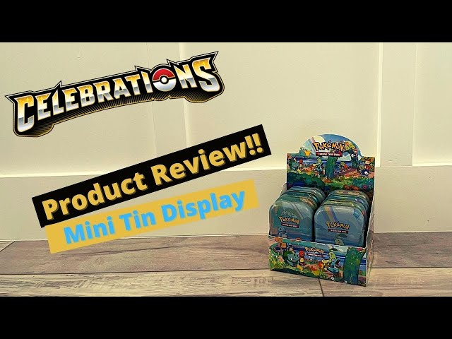 Early Look!! Pokemon Celebrations Mini Tin Display | Are They
