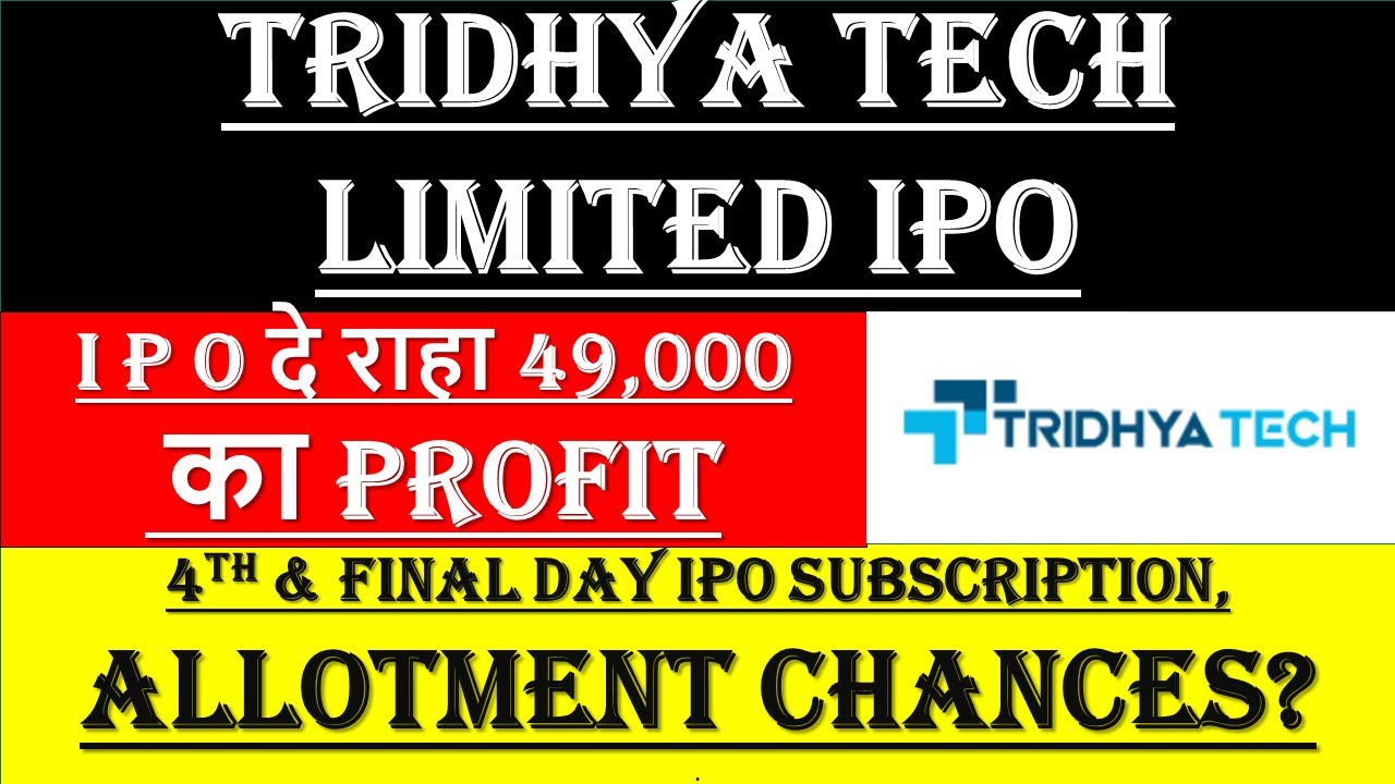 Tridhya IPO Review | Tridhya Tech IPO GMP | Tridhya Tech IPO Final Day Subscription