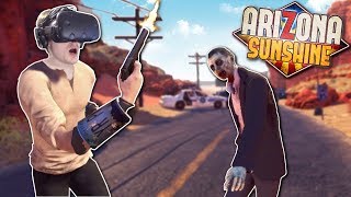 ZOMBIE APOCALYPSE IN ARIZONA?! - Arizona Sunshine Gameplay - VR Zombie Survival Game! screenshot 5